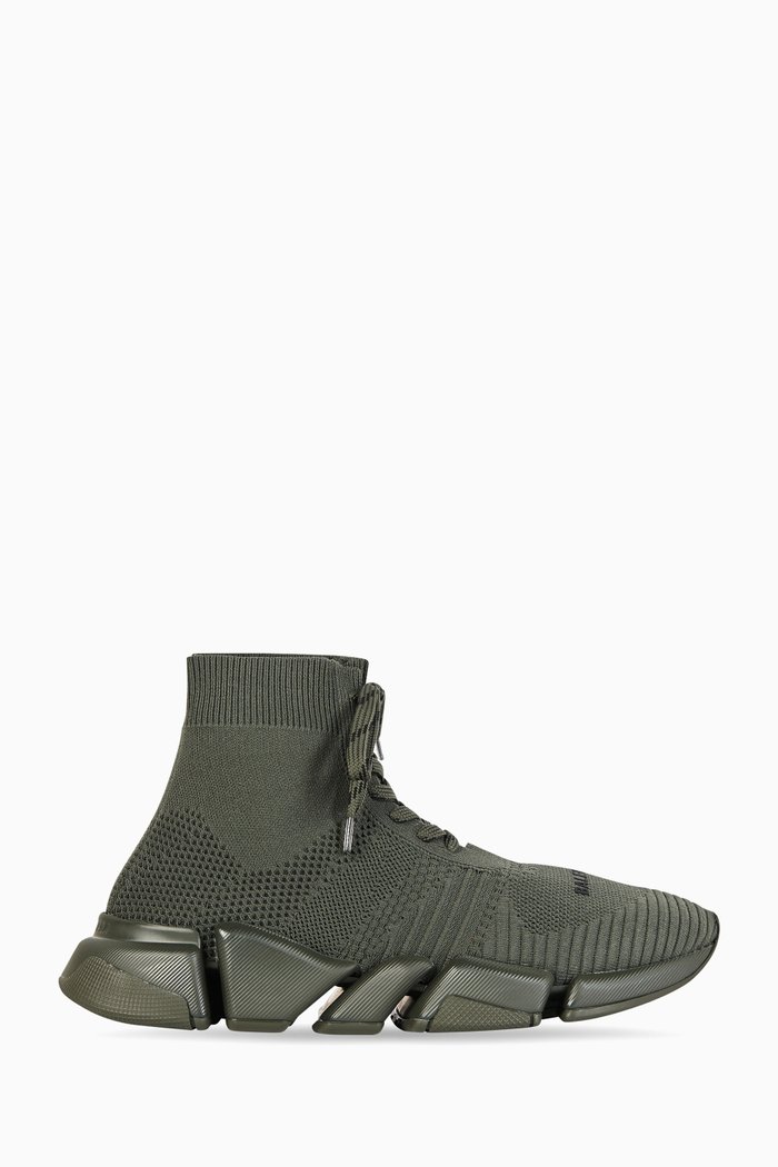 

Speed 2.0 Lace-up Sneakers in Recycled Knit, Green