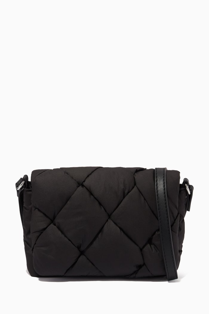 

Small Sabia Padded Crossbody Bag in Nylon, Black