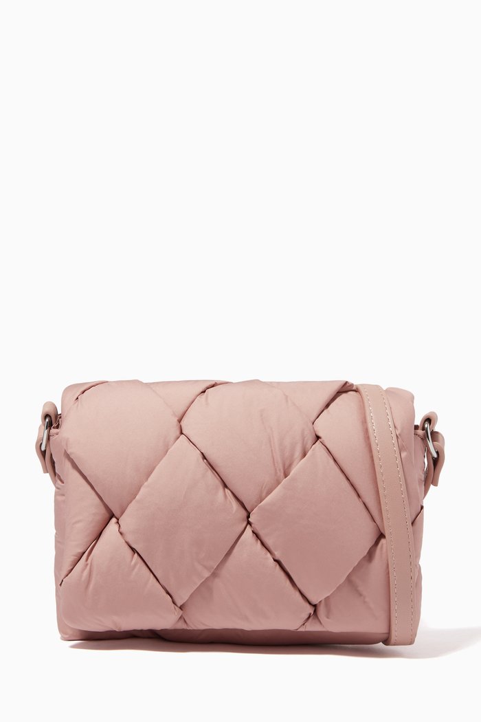 

Small Sabbia Padded Crossbody Bag in Nylon, Pink