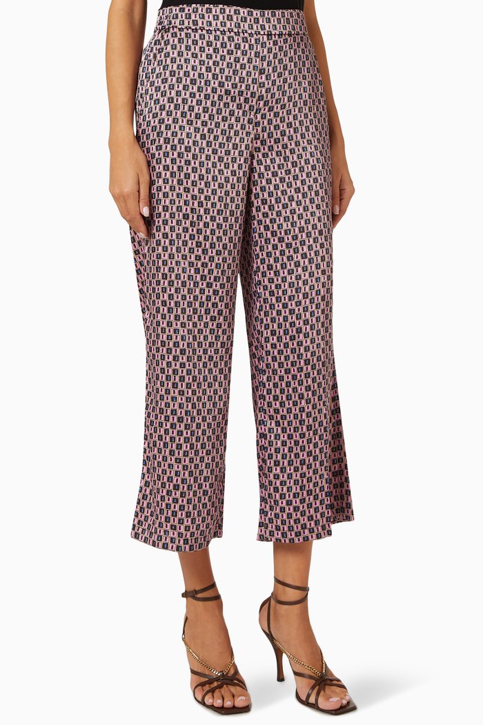 

Ennio Printed Pants, Pink
