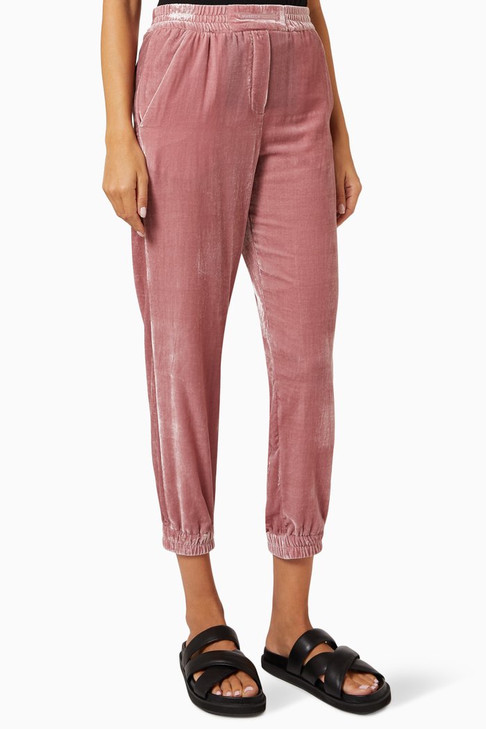 

Radix Sweatpants in Velvet, Pink