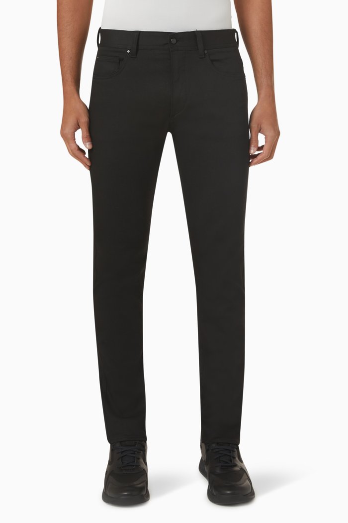 

Tapered Jeans in Denim, Black