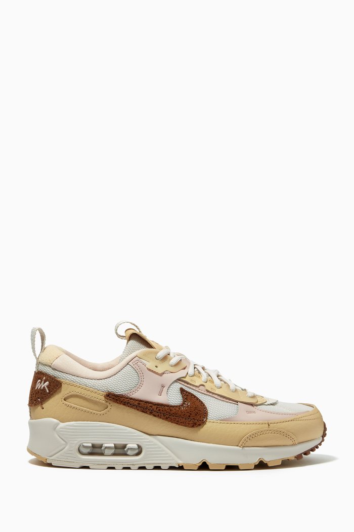 

Air Max 90 Futura Sneakers in Suede & Textile, Neutral