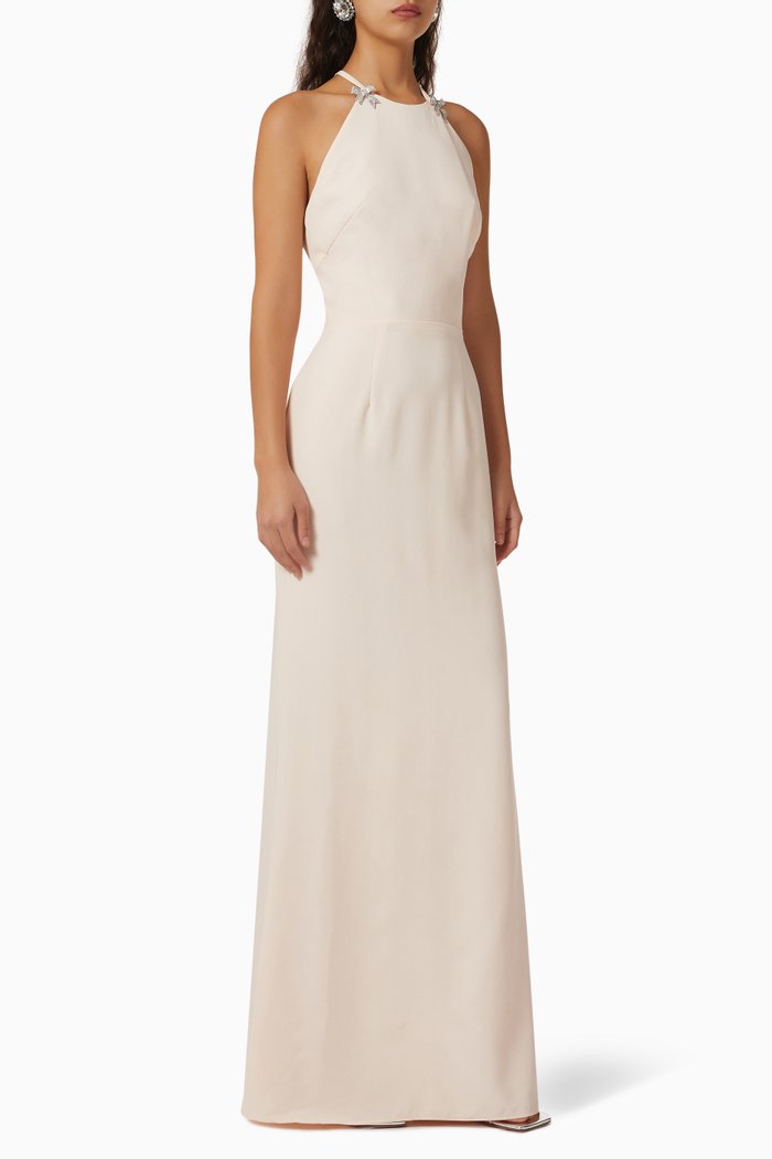 

Halterneck Maxi Dress, Pink