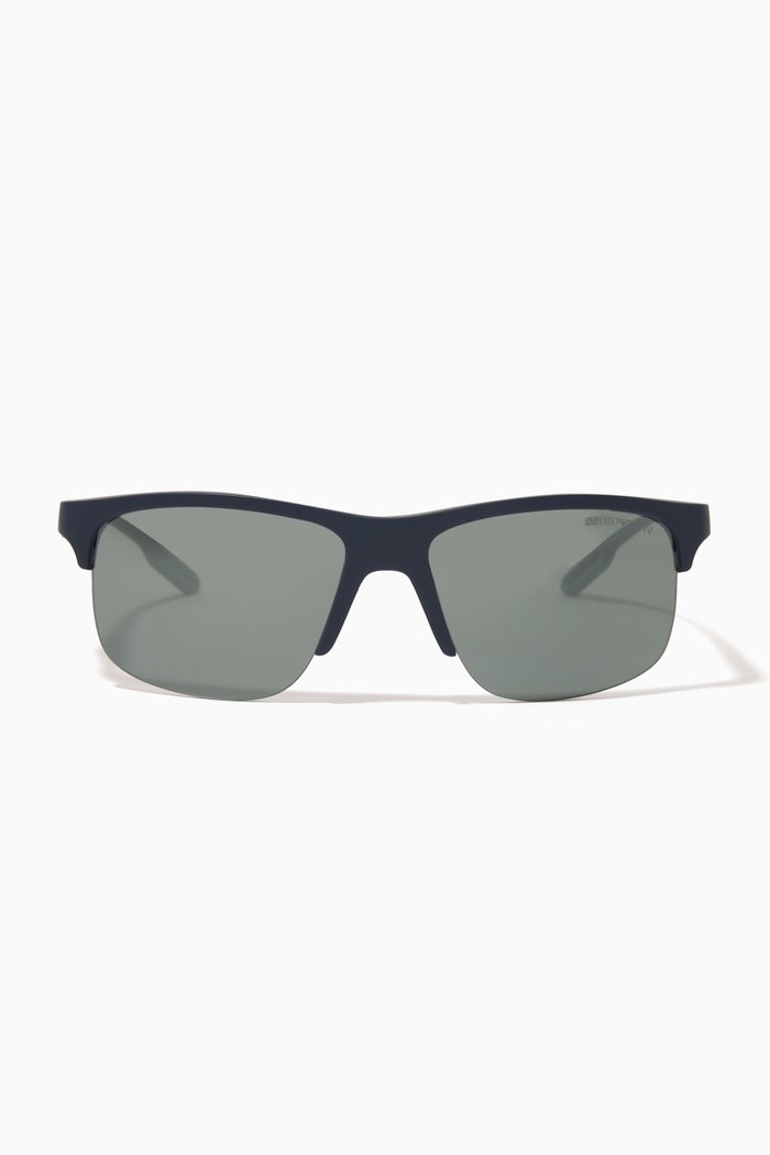 

D-frame Sunglasses in Acetate, Silver