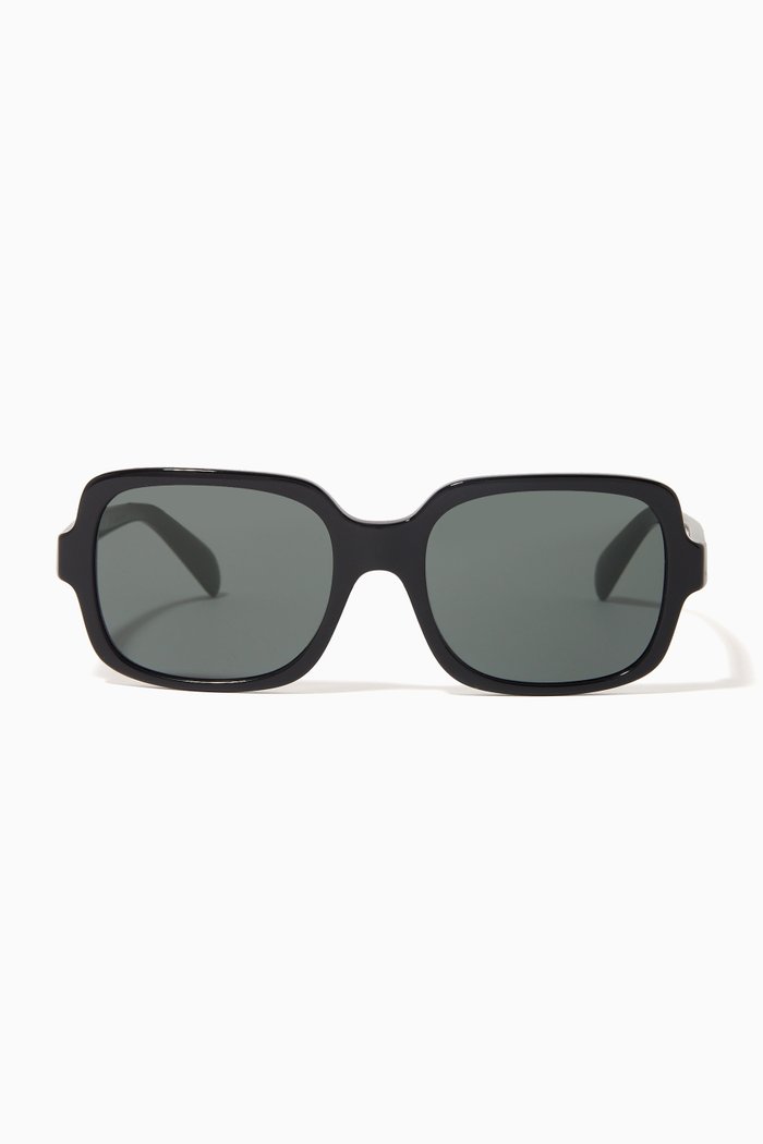

Square Frame Sunglasses in Acetate, Grey