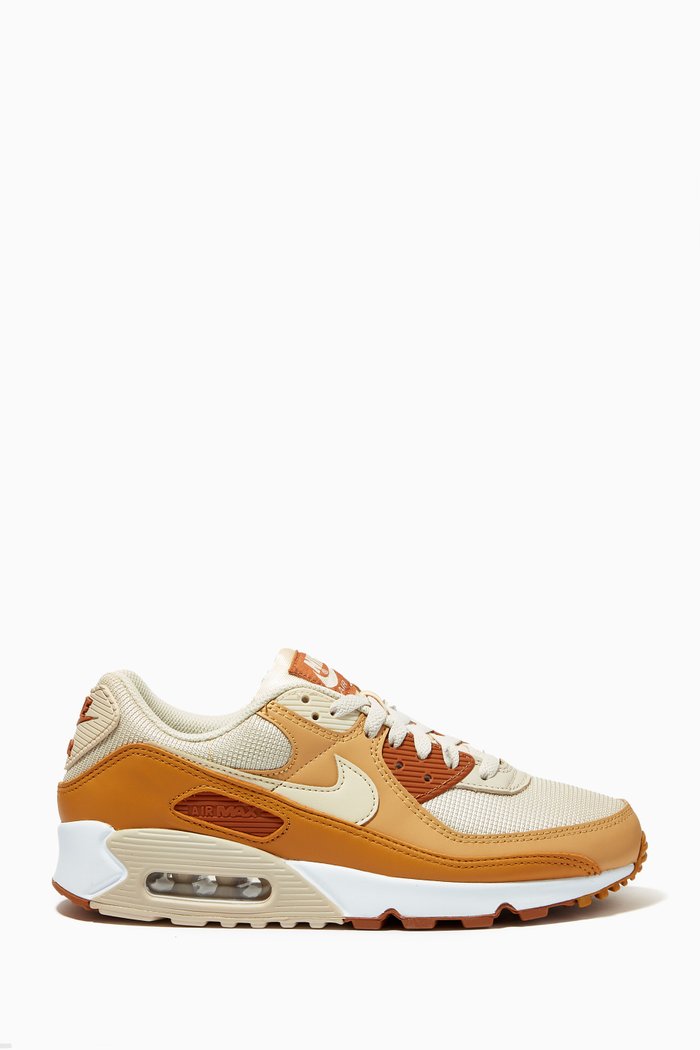 

Air Max 90 Sneakers in Suede & Textile, Brown