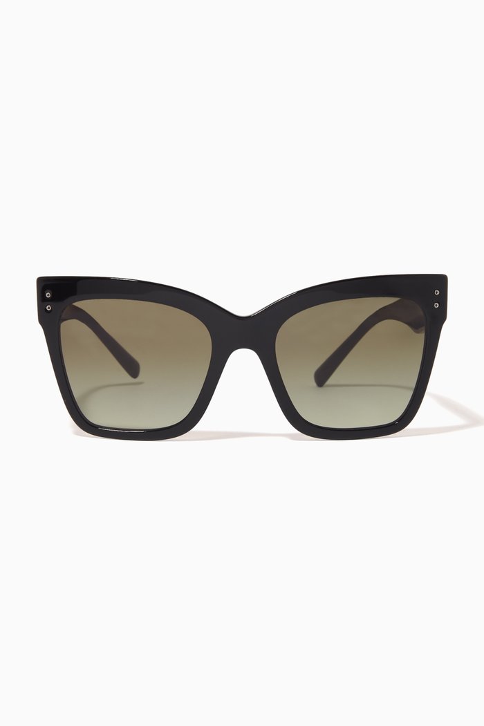 

Cat-eye Sunglasses in Acetate, Grey