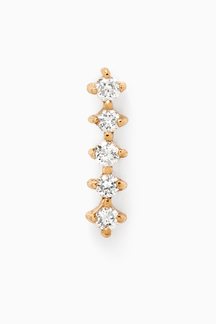 

Diamond Bar Single Stud Earring in 9kt Yellow Gold