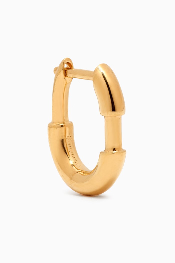 

Small Staple Single Hoop Earring in Yellow Gold Vermeil