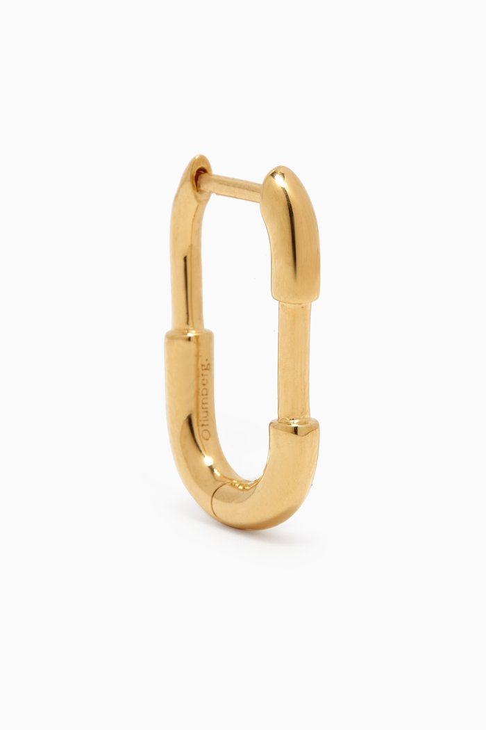 

Staple Single Hoop Earring in Yellow Gold Vermeil