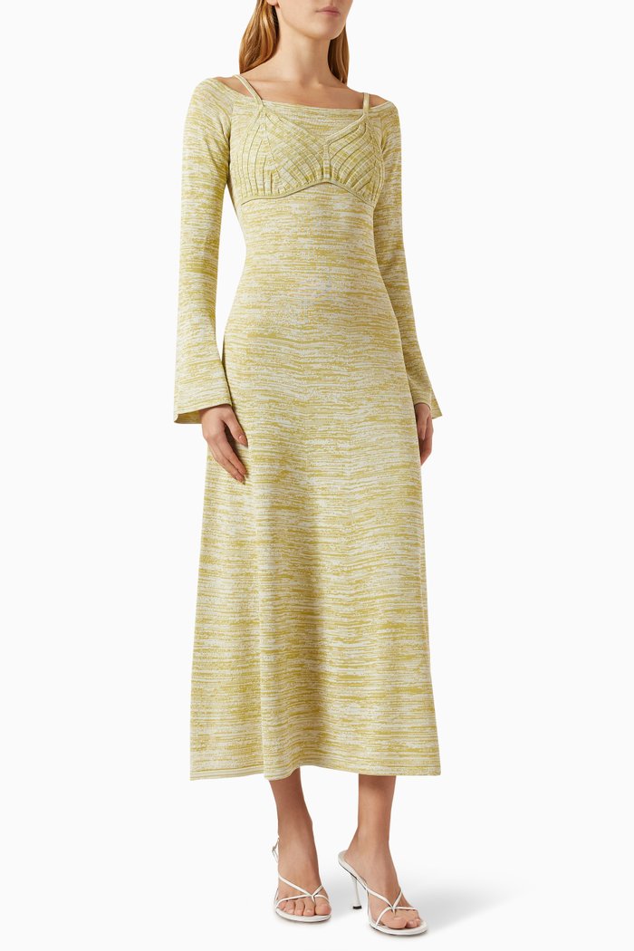 

Take Care Dress in Knit, Green