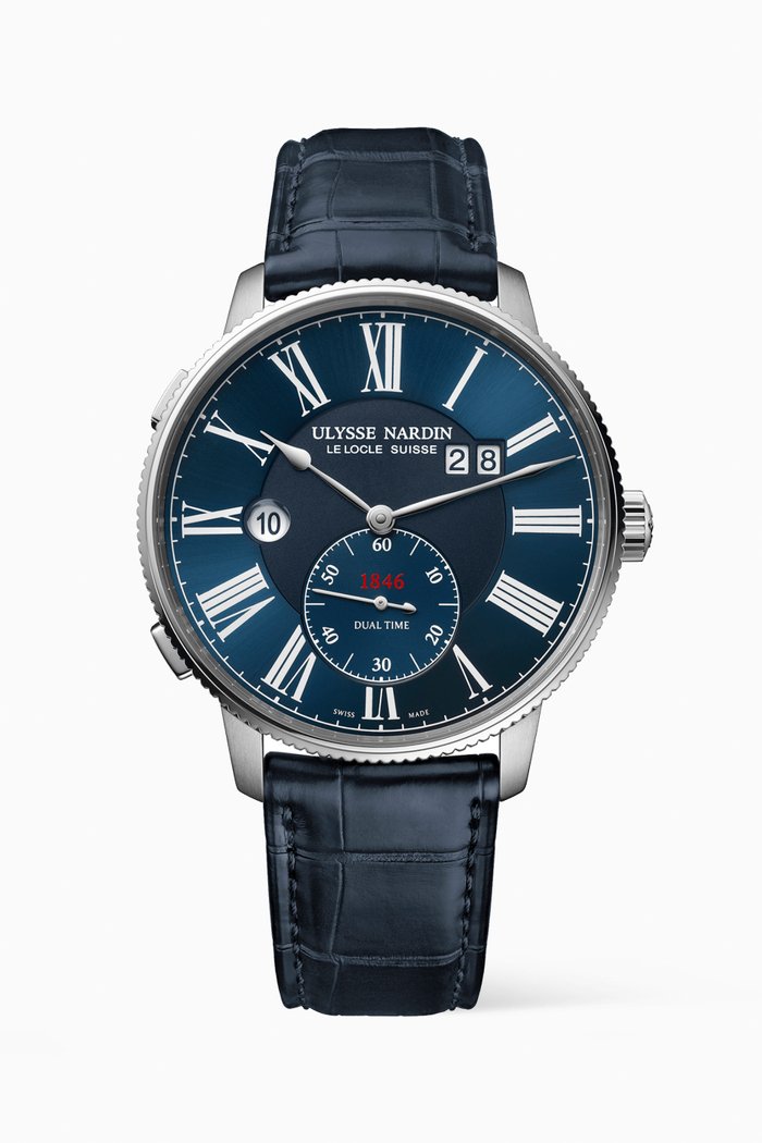 

Marine Torpilleur Watch, 43.5mm, Blue