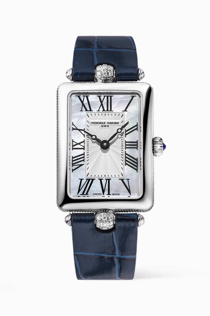 

Classics Art Deco Carrée Watch, 28 x 20mm, Blue