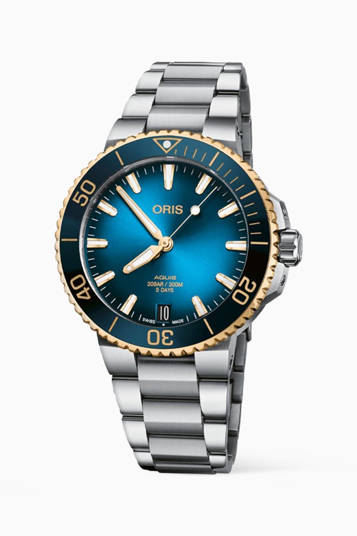 

Aquis Date Calibre 400 Automatic Watch, 41.5mm, Blue