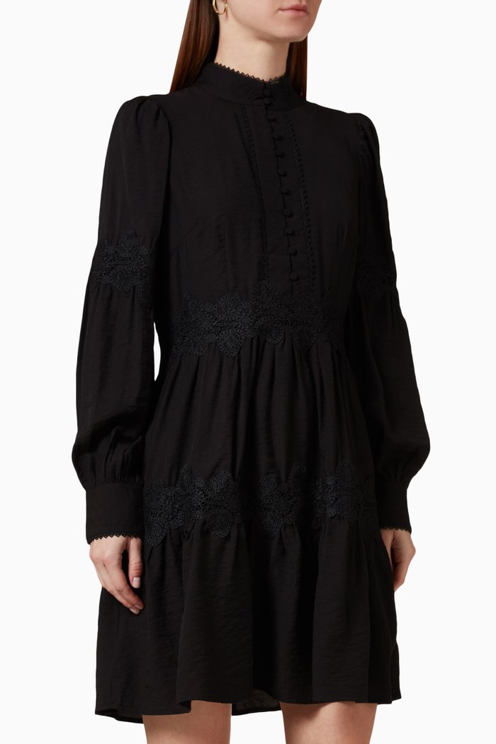 

Yascaluma Dress in Viscose, Black