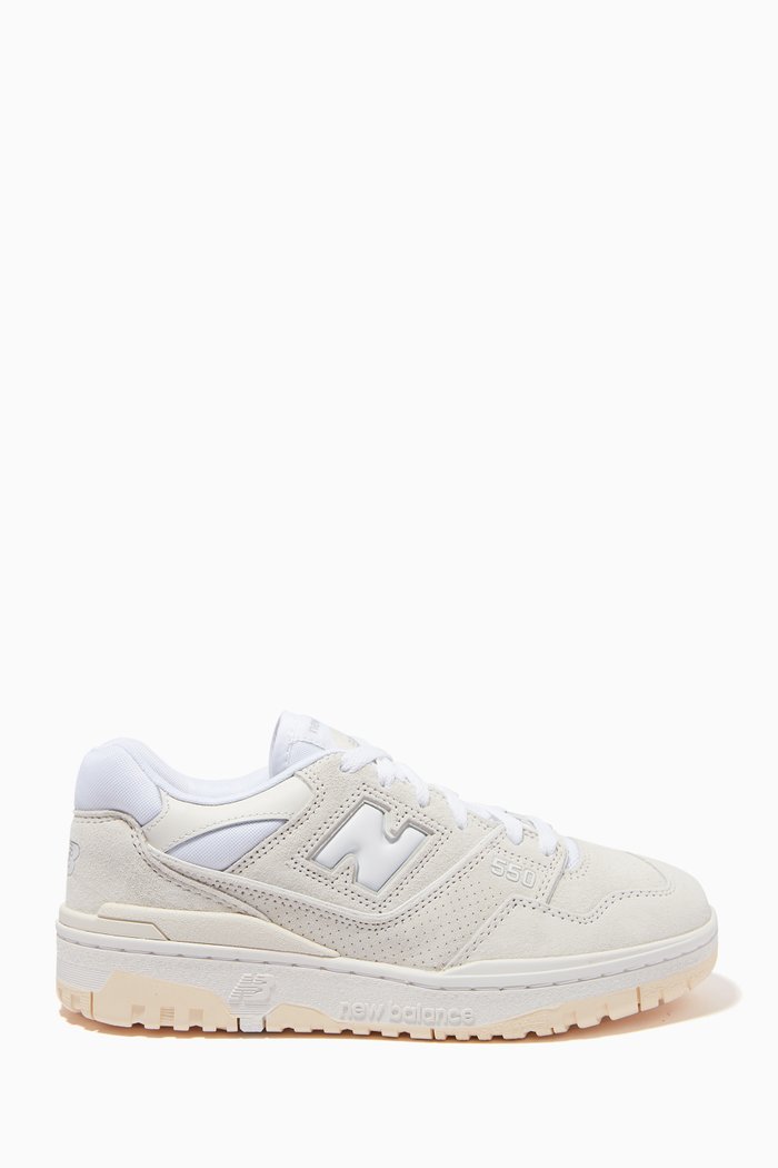 

550 Sneakers in Leather & Suede, White