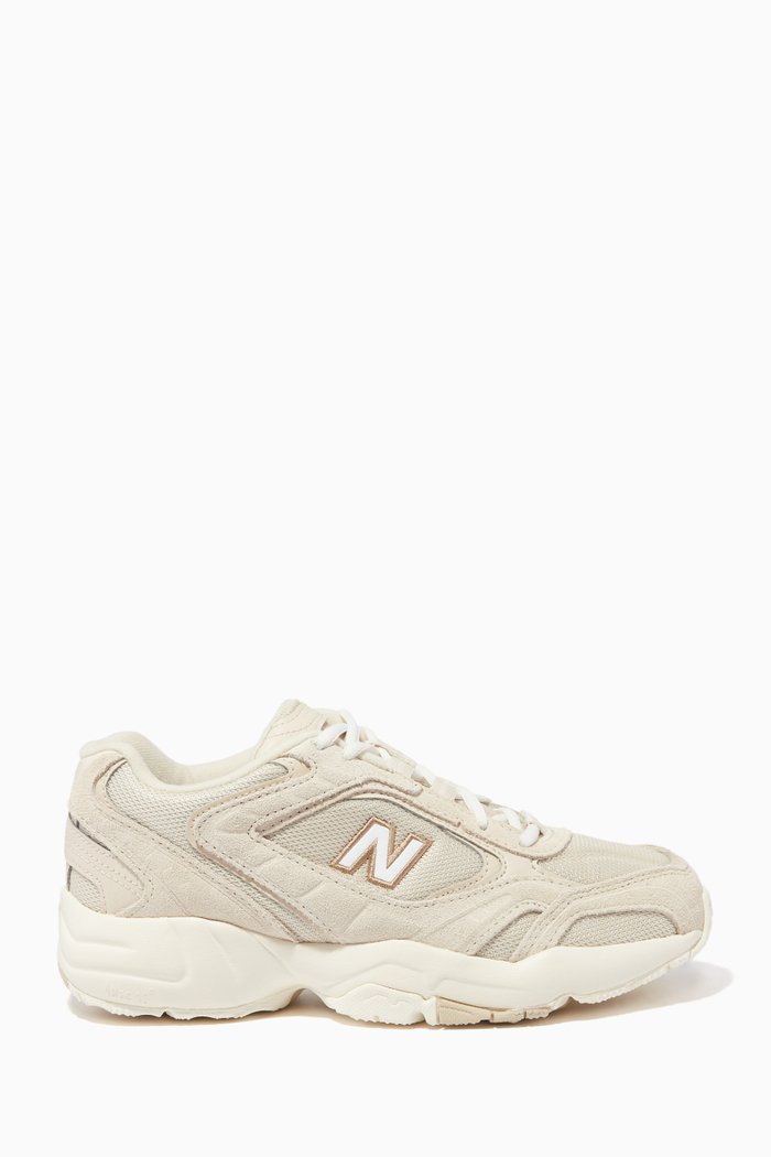 

452 Low-top Sneakers in Leather & Mesh, Pink