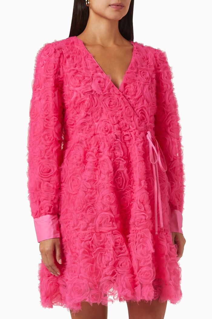 

Yasflowerlyblock Wrap Dress, Pink