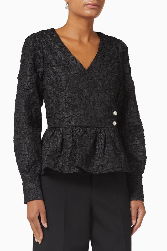 

Yasjuel Top in Crepe, Black