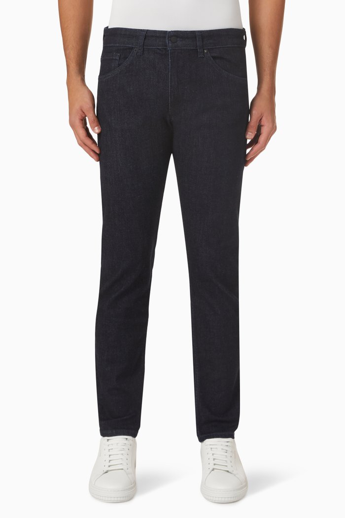 

Tapered Fit Jeans in Denim, Blue