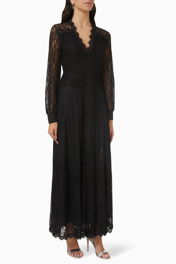 

Sposare 7 Lace Maxi Dress, Black