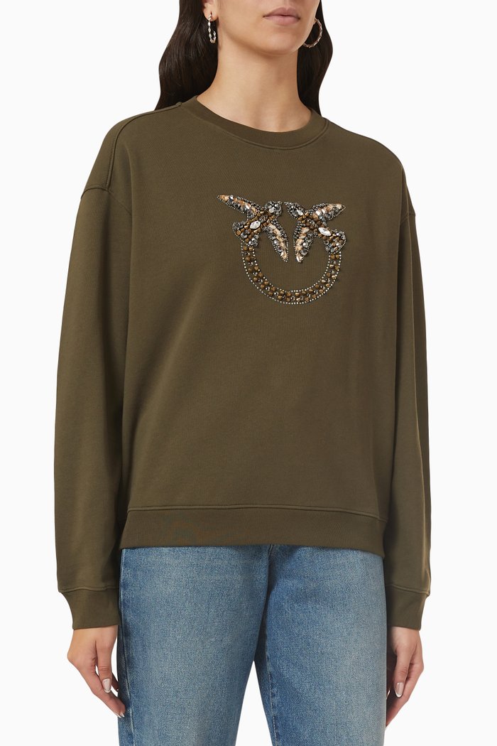 

Nelly 5 Sweatshirt in Jersey, Green