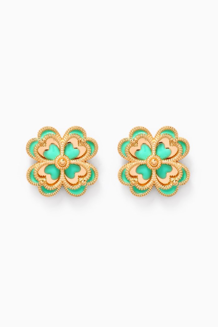 

Farfasha Giardino Stud Earrings in 18kt Yellow Gold