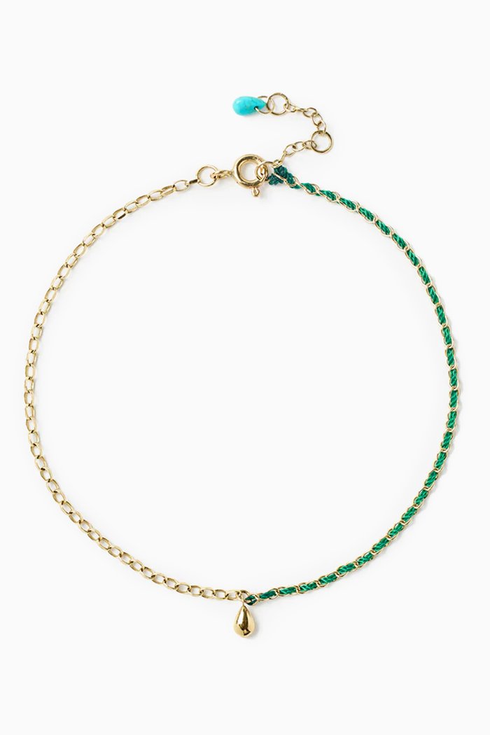

Pear Drop Anklet in 18kt Yellow Gold