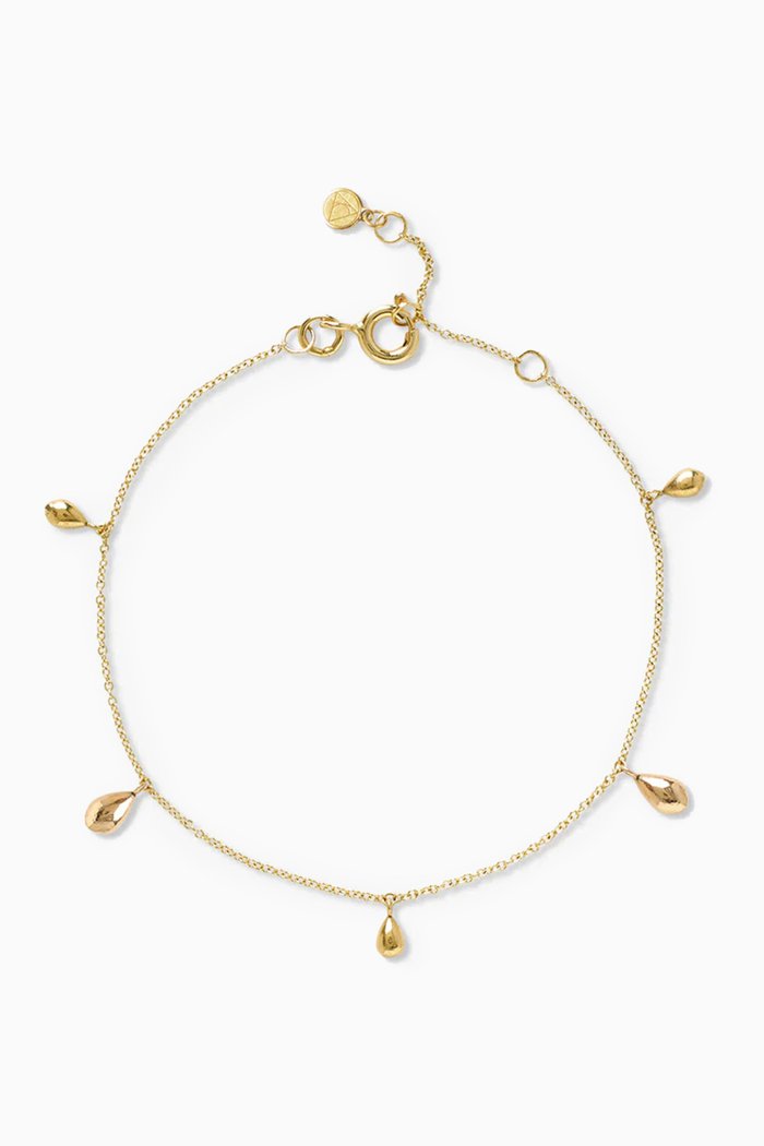 

Multi Drop Anklet in 18kt Yellow Gold