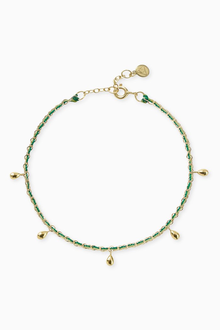 

Auric Prosperity Pear Drop Bracelet in 18kt Yellow Gold