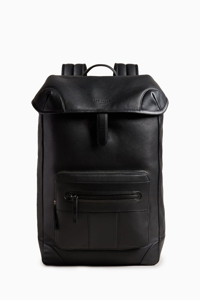 

Tyrel Rucksack in Pebbled Leather, Black