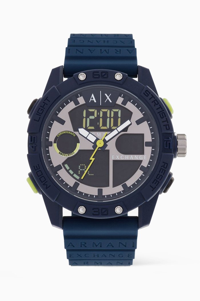 

D-Bolt Digital Watch, 46mm, Blue