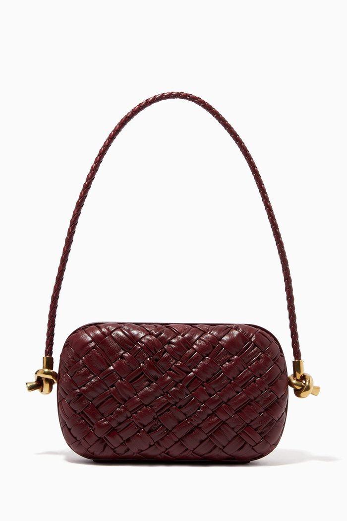 Bottega Veneta Leather Knot Minaudiere Clutch Bag