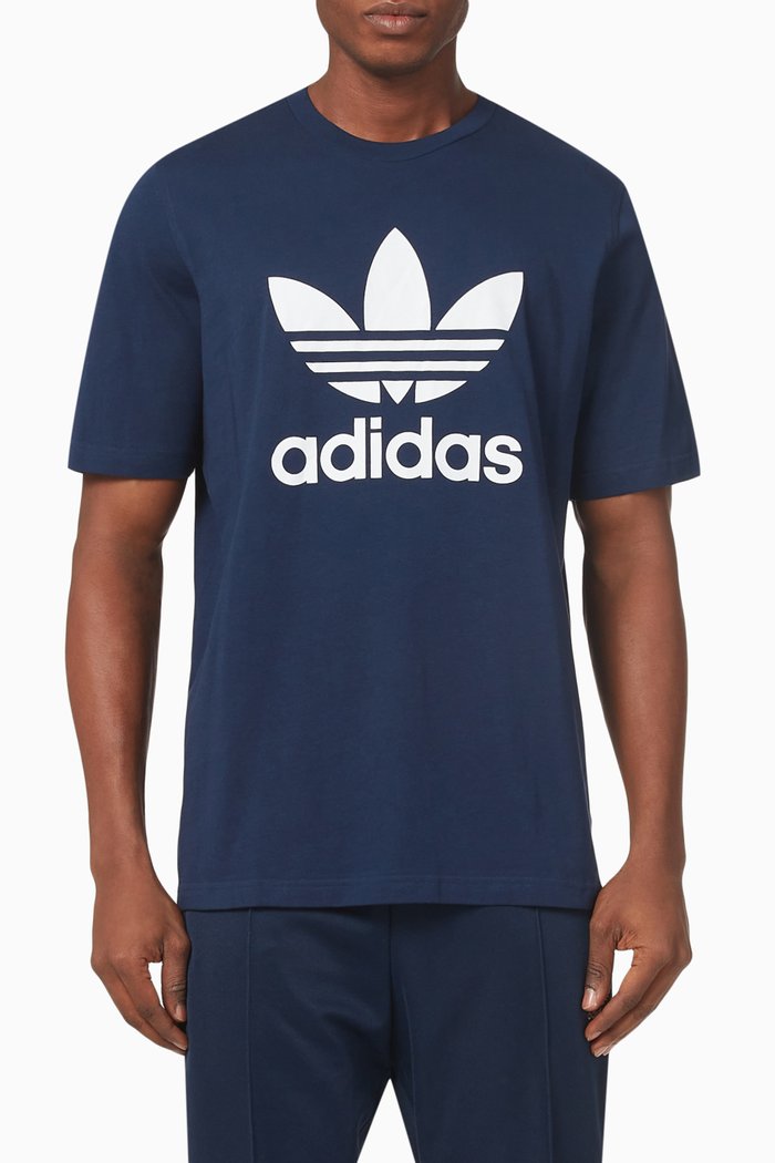 

Trefoil Series T-shirt in Cotton Jersey, Blue