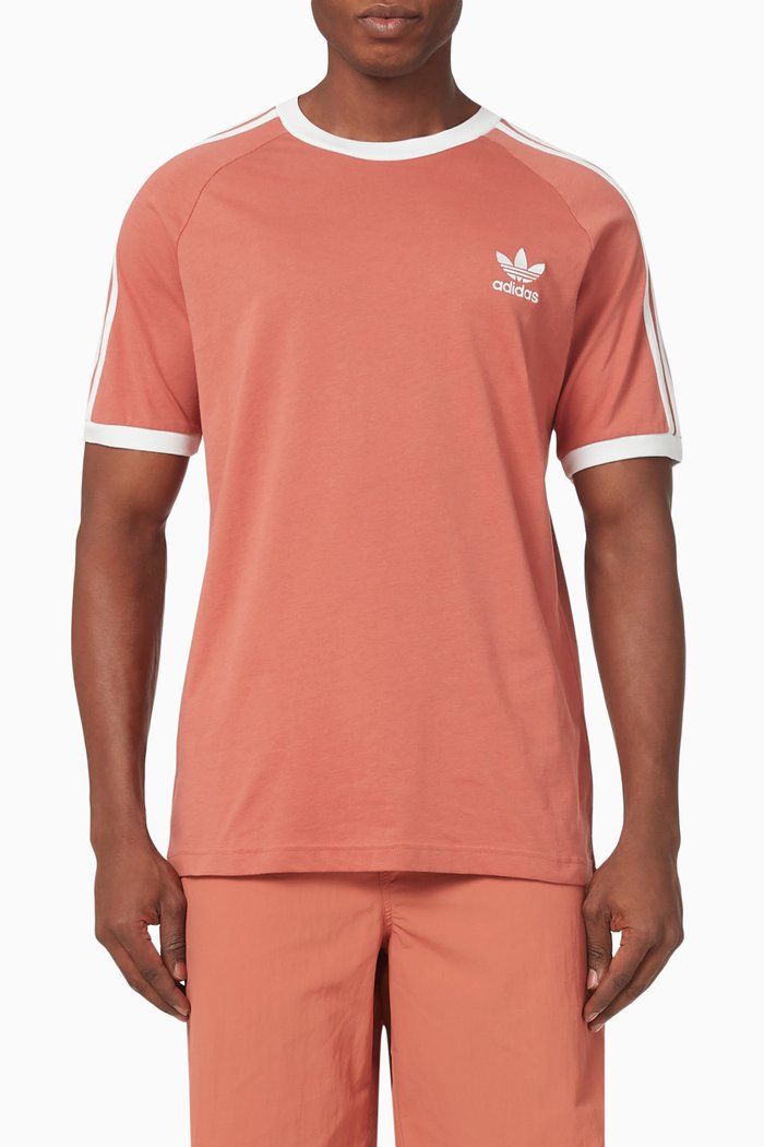 

Classics 3 Striped T-shirt in Cotton, Orange