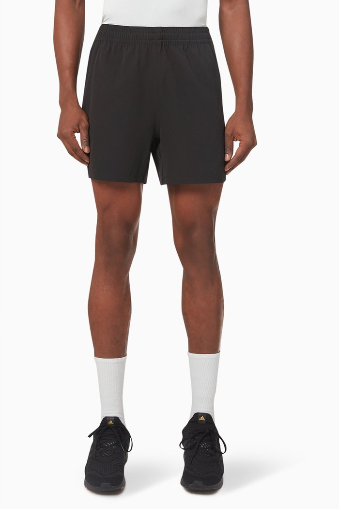 

Workout Knurling Shorts in Recycled Fabric, Black