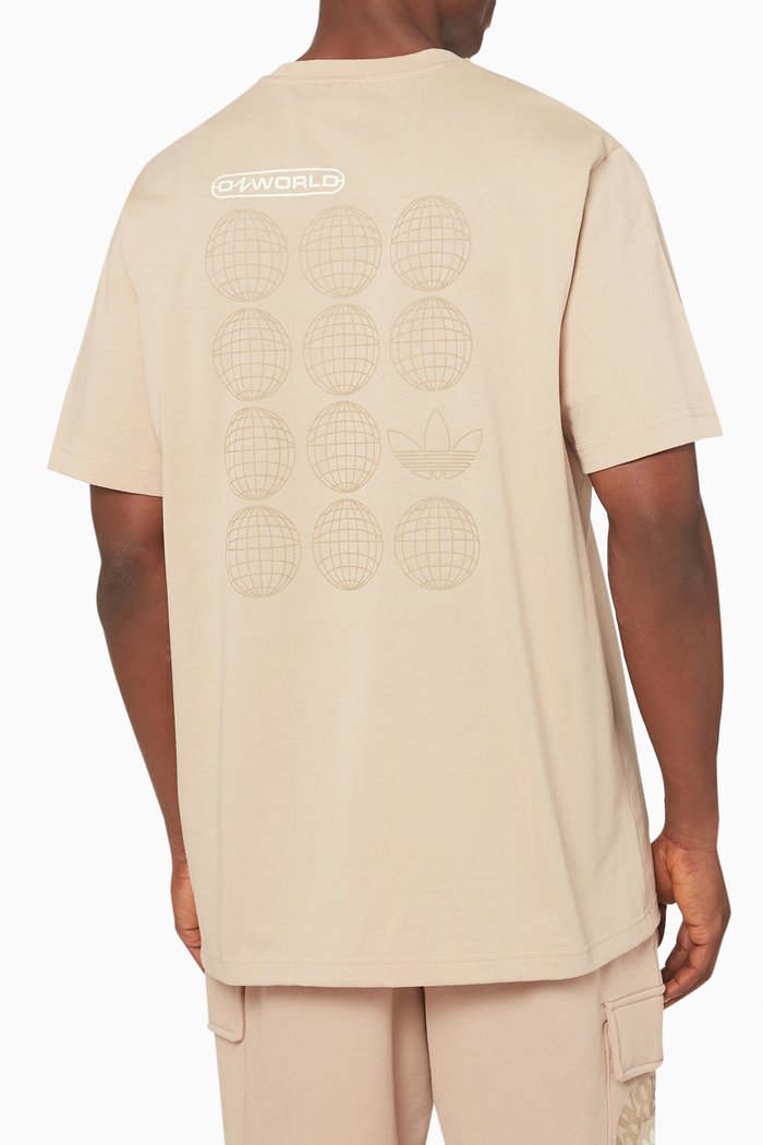 

Graphic Ozworld T-shirt in Cotton, Neutral