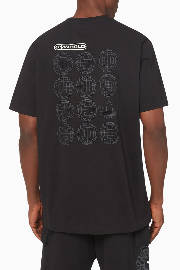 

Ozworld T-shirt in Cotton Jersey, Black