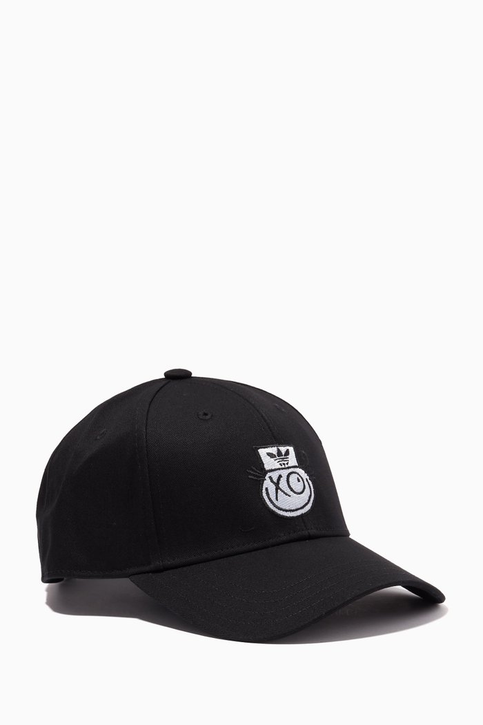 

Mr A Baseball Cap in Cotton Twill, Black
