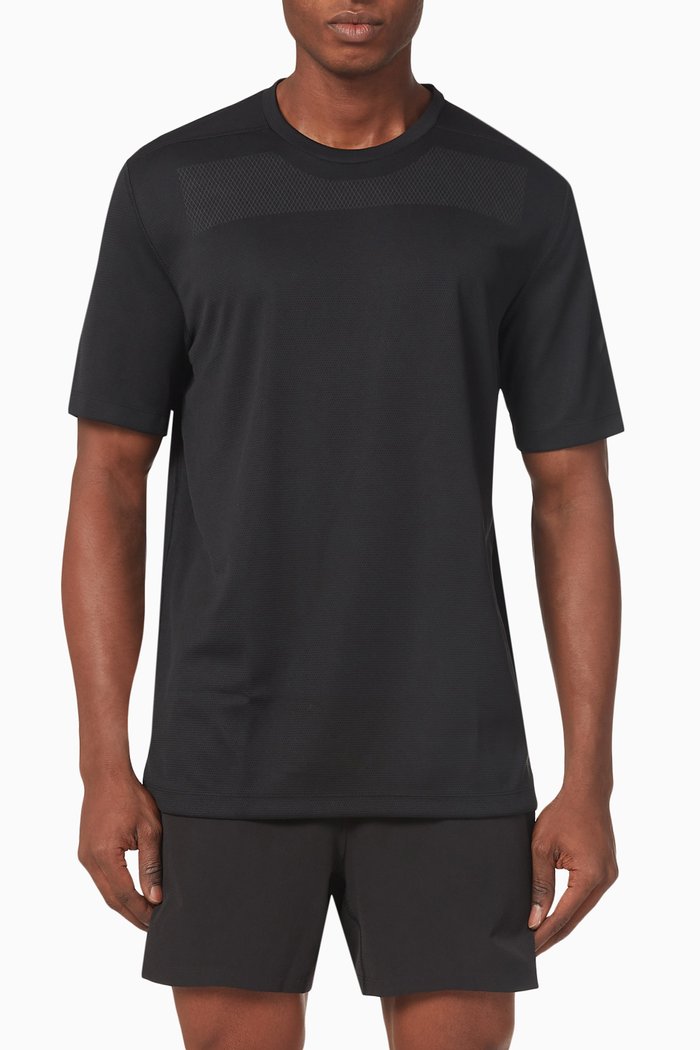

Workout Front Rack Impact T-shirt in Recycled Nylon, Black
