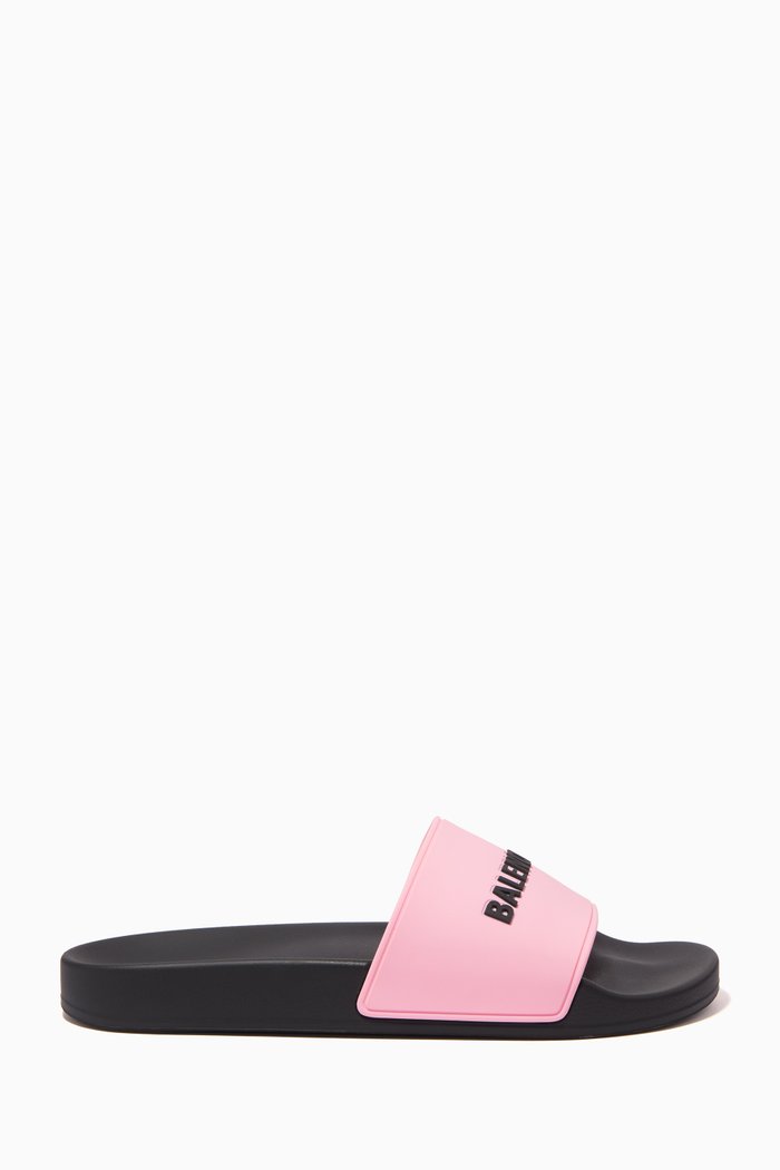 

Logo Pool Slides in Rubber, Pink