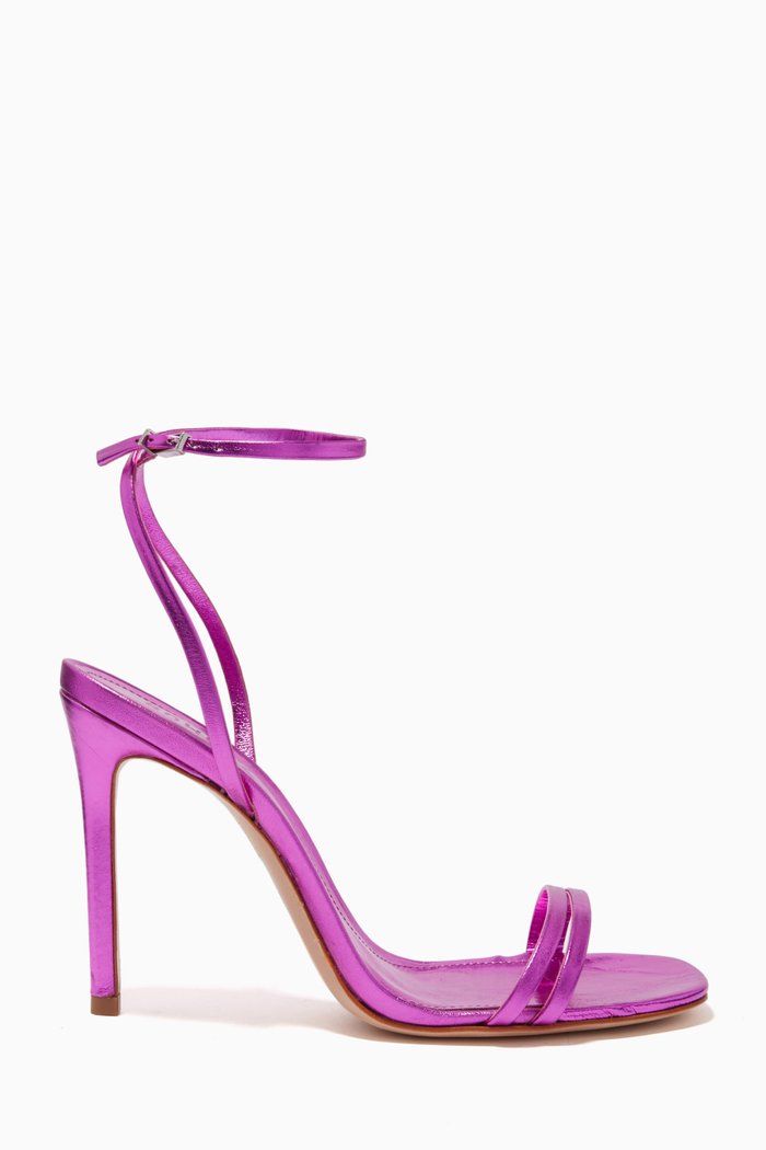 

Campanha Sandals in Metallic Leather, Pink