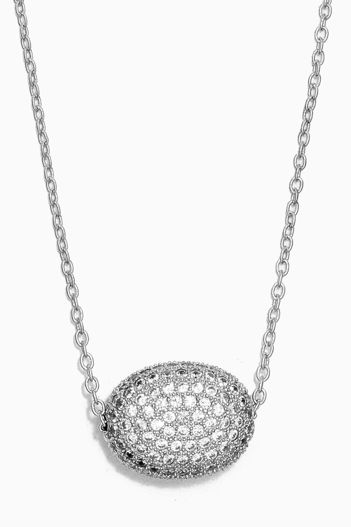 

Maya Crystal Stone Necklace in Sterling Silver