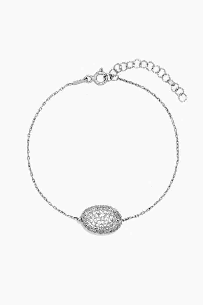 

Maya Crystal Stone Bracelet in Sterling Silver