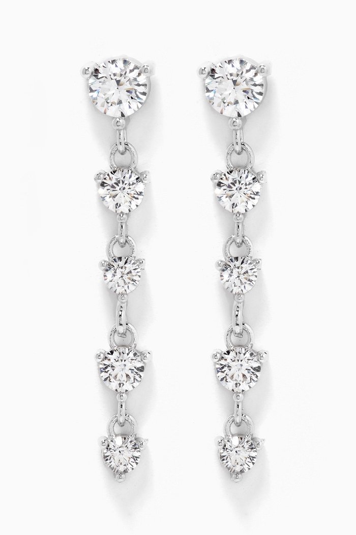

Crystal Dangle Earrings in Sterling Silver