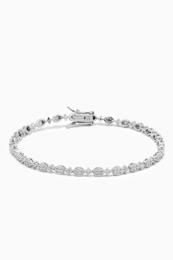 

Crystal Tennis Bracelet in Sterling Silver