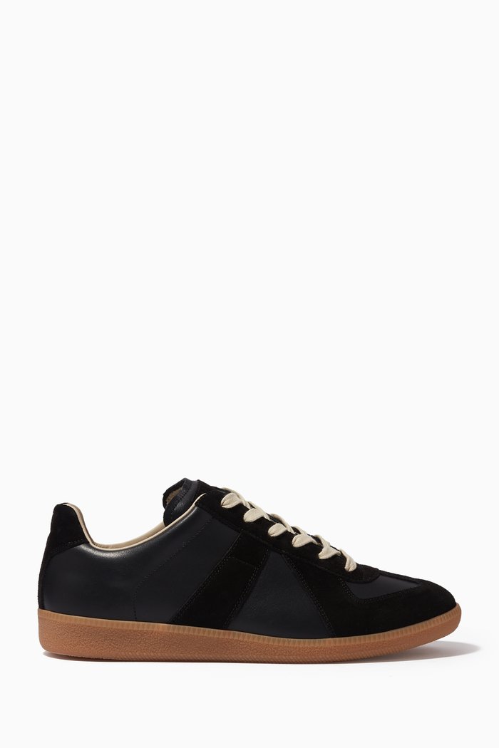 

Replica Low-top Sneakers in Nappa & Suede, Black