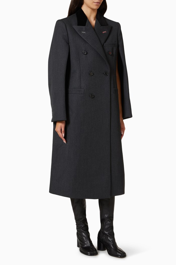 

Cavalry Coat in Wool, Grey