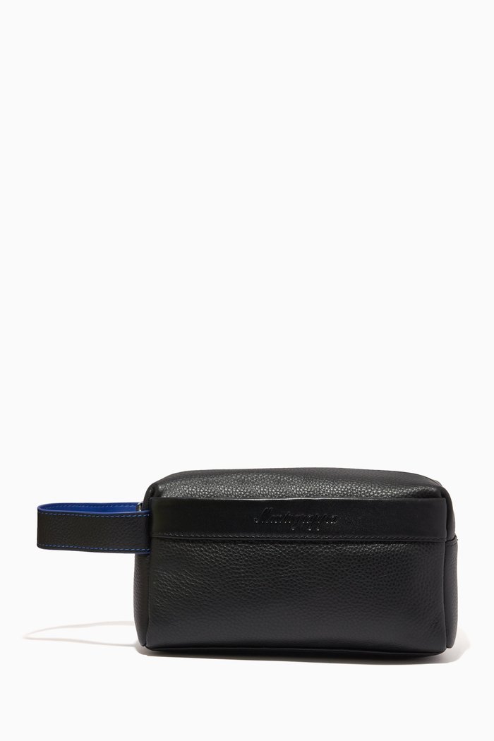 

Clutch Bag in Leather, Blue